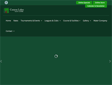 Tablet Screenshot of canyonlakesgolfcourse.com